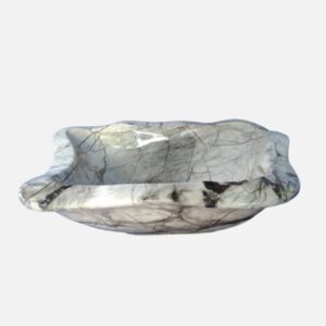 Shallow White Alabaster Stone