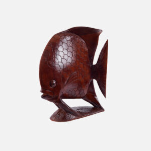 Angel Fish on A Mantle - Dark Brown