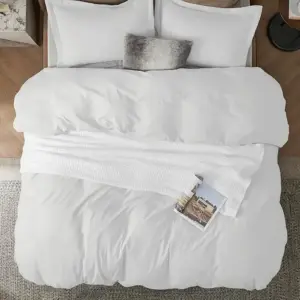 Bedsure White Duvet Cover Queen Size