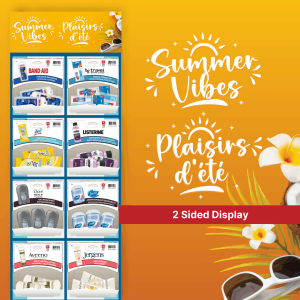 Suncare & Camping Prepack Display 2-Sided Floor Shipper