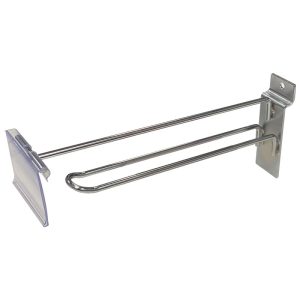 6' Spinner Rack / Slat-wall Flip Scan Loop Hooks with 2 inch tag