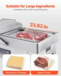 VEVOR Chamber Vacuum Sealer, 1200W Sealing Power, Vacuum Packing Machine for Wet Foods, Meats, Marinades and More, Compact Size with 23.6 in Sealing Length, Applied in Home Kitchen and Commercial Use