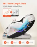 VEVOR Full Body Massage Chair, 3D Zero Gravity Recliner with SL Track, 18 Auto Modes, Heat, Foot Rollers, Armrest Control, LCD Display, 36 Airbags, Retractable Footrest