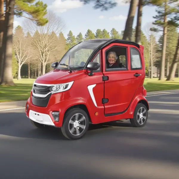 VEVOR 4-Wheel Enclosed Mobility Scooter for Seniors Adults, 660lbs Capacity, 3-Seater 2000W Electric Recreational Mobility Scooter 45 Miles Long Range, Remote Unlock, All-Terrain for Touring Shopping