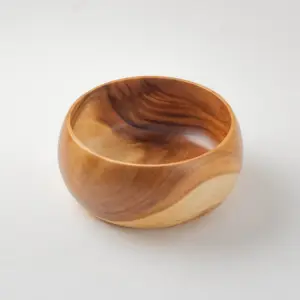 Large Wooden Buddha Bowl & Salad Server