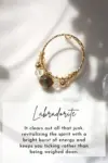 "Marquise" | 18K Natural Crystals Hand Wired Adjustable Ring