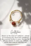 "Marquise" | 18K Natural Crystals Hand Wired Adjustable Ring