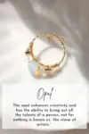 "Marquise" | 18K Natural Crystals Hand Wired Adjustable Ring
