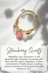 "Marquise" | 18K Natural Crystals Hand Wired Adjustable Ring