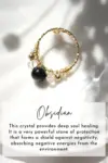 "Marquise" | 18K Natural Crystals Hand Wired Adjustable Ring