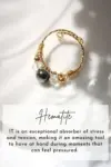 "Marquise" | 18K Natural Crystals Hand Wired Adjustable Ring