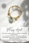 "Marquise" | 18K Natural Crystals Hand Wired Adjustable Ring
