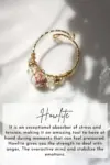 "Marquise" | 18K Natural Crystals Hand Wired Adjustable Ring
