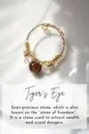 "Marquise" | 18K Natural Crystals Hand Wired Adjustable Ring