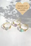 "Marquise" | 18K Natural Crystals Hand Wired Adjustable Ring