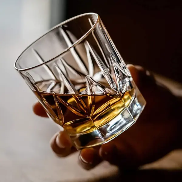 Whiskey Stones & Crystal Glass Gift Set - Imperial Tumbler (12oz)