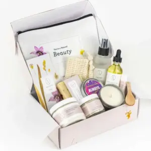 Spa Gift Box, Natural Lavender Bath & Body Relaxing Package for Friend