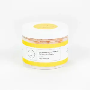 Grapefruit Natural Bath Salt Soak with Dead sea, Epsom and Himalayan salts