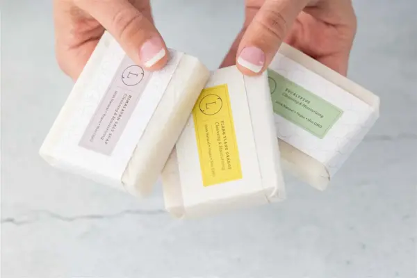 Set of 6 Handmade cold process ,Natural Soap Bars in gift Set box
