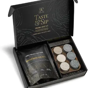 Whiskey Stones & Kentucky Bourbon Barrel Aged Coffee Tasting Gift Set