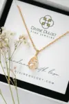 "Malena" | 24K CZ Tear Drop Cage Necklace