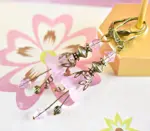 Vintage Victorian Style Rosy Pink and Antique Bronze Bell Flower Lucite Earrings