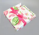 42-Pc Stationery Gift Box Set w/Reusable Desktop Organizer Box and Gold Pen - Fresh Red Watermelon