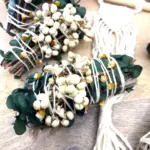 White Sage & Copal Smudge Stick with Eucalyptus, White Tallow Berries, 4"