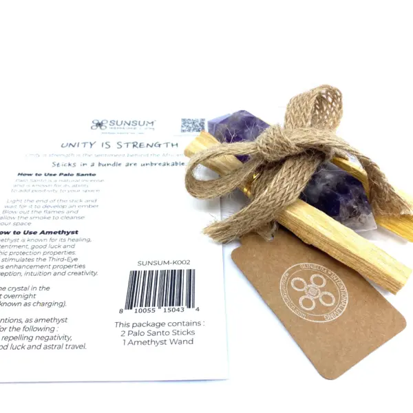 Intuition Bundle, Palo Santo & Amethyst Wand