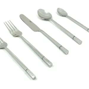 Flatware set of 20 Pieces Sliver Stainless Modern Design