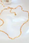 "Coconut" | 24K Flat Link Chain Choker