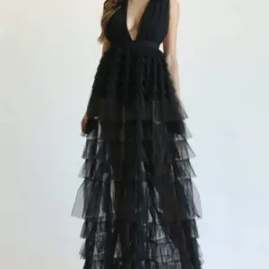 Quanita - Tulle Fabric Dress