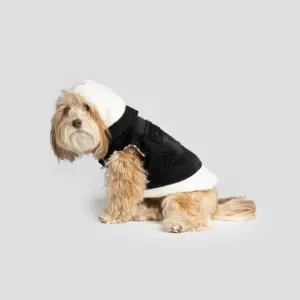 Denim Dog Jacket with Sherpa Lining