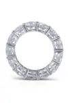 925 Silver Oval CZ Band Ring