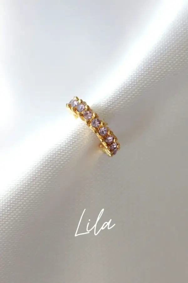 "Rainbow Dust" | 18K Ear Cuff ( 1 piece )