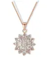"Diamond Sunflower" | 18K Necklace