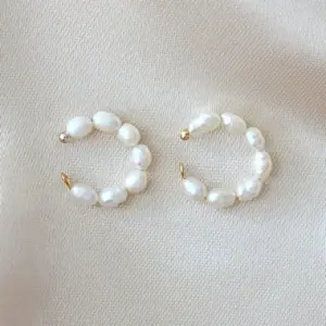"Pearly Cuties" | 18K Freshwater Pearl Ear Cuffs (Pair)