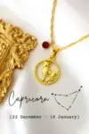 Zodiac Sign & Birthstone | 18K Necklace