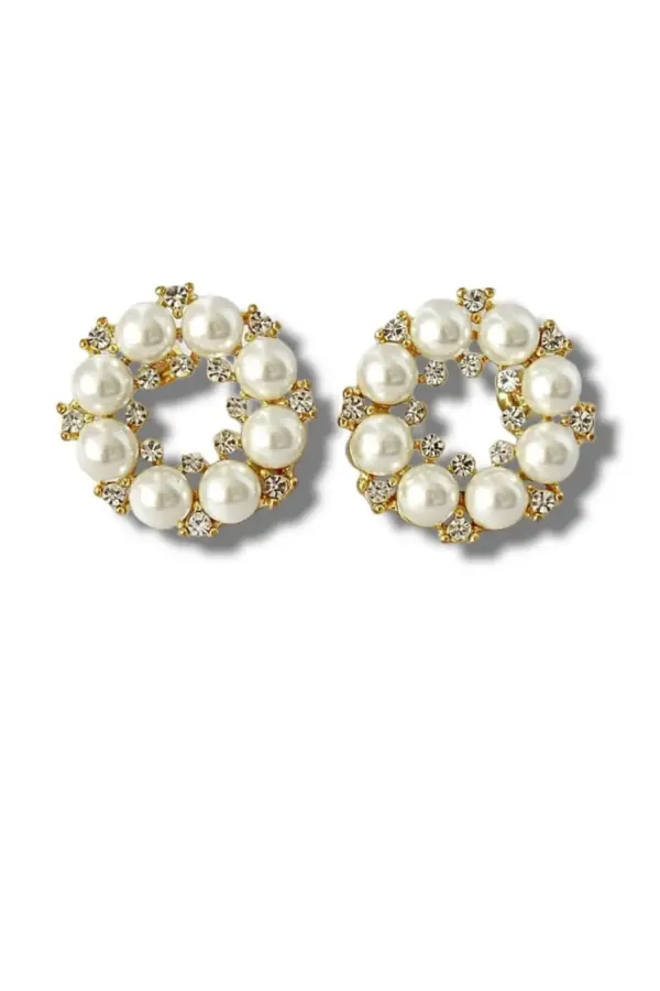 "Baroque Pearls" | 18K Stud Earrings