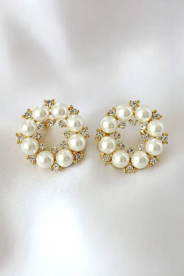 "Baroque Pearls" | 18K Stud Earrings