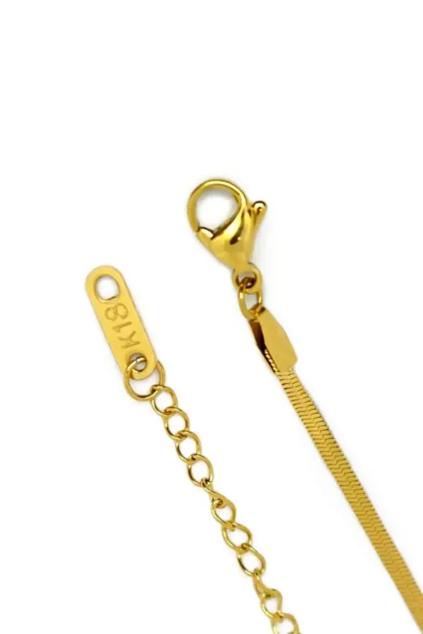 18K Flat Chain Choker