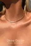 18K Flat Chain Choker