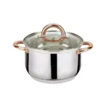 6-Piece Stainless Steel Casserole Set Pots and Lids