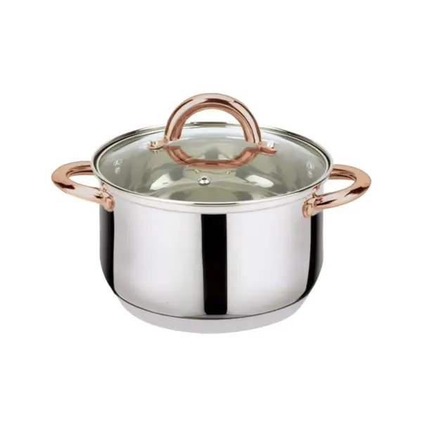 6-Piece Stainless Steel Casserole Set Pots and Lids