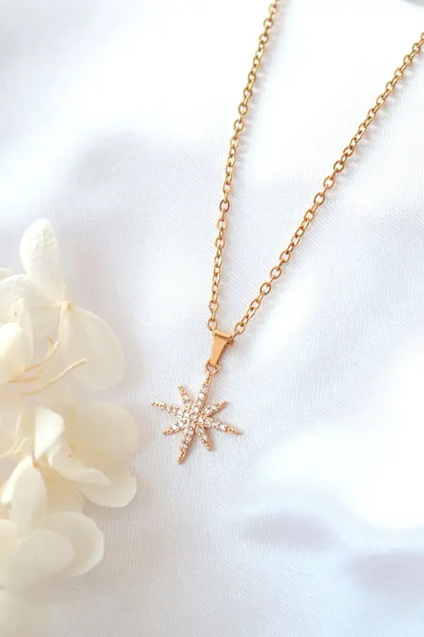 24K Polaris Star Necklace