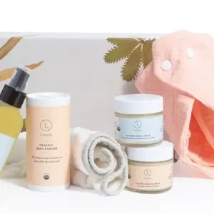 Organic full care new baby gift set welcome little one