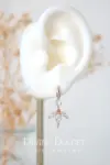 "Bloom" | 24K CZ Flower Petals Hook Earrings