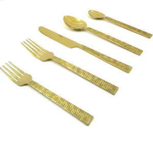 Flatware set of 20 Pieces Golden Egyptian Design