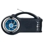 Supersonic Solar Power Bluetooth Speaker with FM Radio / LED Torch Light / Fan