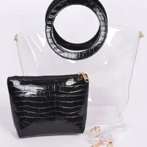 Clear Round Handle Bag